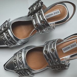 Steve Madden Graya Flats Silver